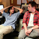 Kyle Mooney and Beck Bennett backstage at Saturday Night Live